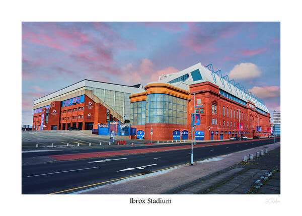 IBROX STADIUM framed Picture Board by JC studios LRPS ARPS
