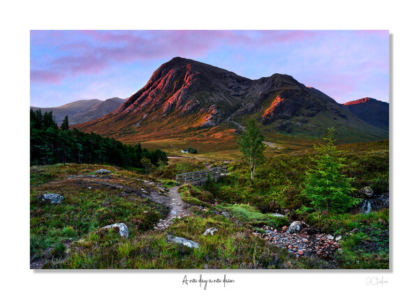 A new day a new dawn Glencoe , Scotland, Highlands Picture Board by JC studios LRPS ARPS