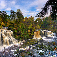 Buy canvas prints of Falls of Clyde in  autumn No 2 by JC studios LRPS ARPS