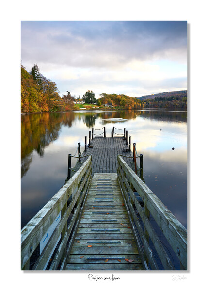 Pontoon in autumn Picture Board by JC studios LRPS ARPS