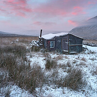 Buy canvas prints of Mountaineering club hut at Glencoe Scotland by JC studios LRPS ARPS