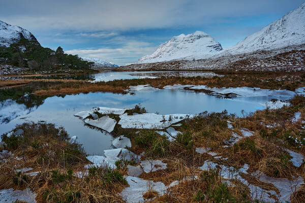 Winter view in Torridon the Highlands of Scotland  Picture Board by JC studios LRPS ARPS