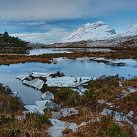 Buy canvas prints of Winter view in Torridon the Highlands of Scotland  by JC studios LRPS ARPS