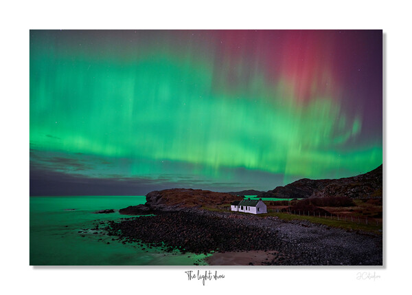 The Light show "The old hag " Aurora in  Scotland  Picture Board by JC studios LRPS ARPS