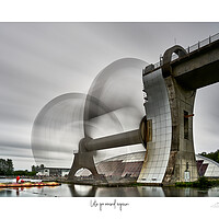 Buy canvas prints of Lets go round again Falkirk wheel rear side by JC studios LRPS ARPS