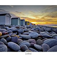 Buy canvas prints of Sunset beach beach huts by JC studios LRPS ARPS
