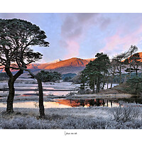 Buy canvas prints of Abstract Lean on me Panoramic Loch Tull and poem Scotland  by JC studios LRPS ARPS