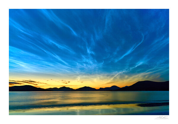 Horgabost Noctilucent Clouds Picture Board by JC studios LRPS ARPS