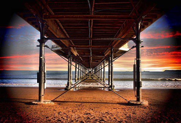 Under the pier at Paignton by JCstudios Picture Board by JC studios LRPS ARPS