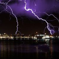 Buy canvas prints of  Storm over Portsmouth on canvas by JCstudios by JC studios LRPS ARPS