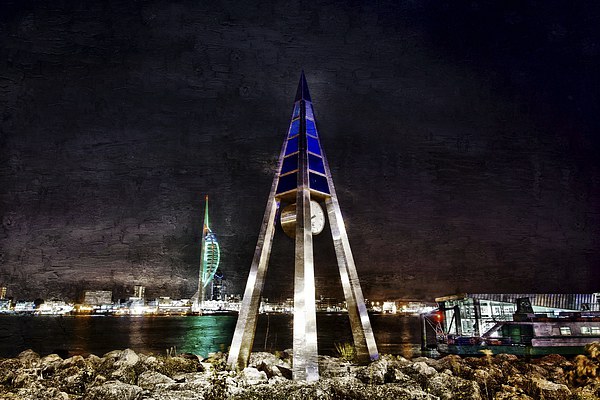  Portsmouth Harbour by night. JCstudios 2014 Picture Board by JC studios LRPS ARPS