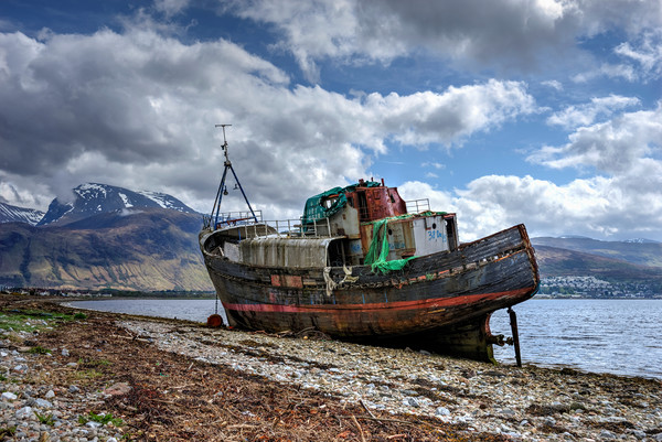 Fishing boat with Ben Nevis in background Picture Board by JC studios LRPS ARPS