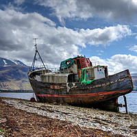 Buy canvas prints of Fishing boat with Ben Nevis in background by JC studios LRPS ARPS