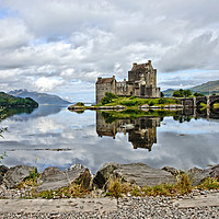 Buy canvas prints of Eileen Donan on the loch another view by JC studios LRPS ARPS