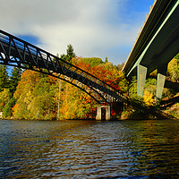 Buy canvas prints of Two bridges in Autumn by JC studios LRPS ARPS
