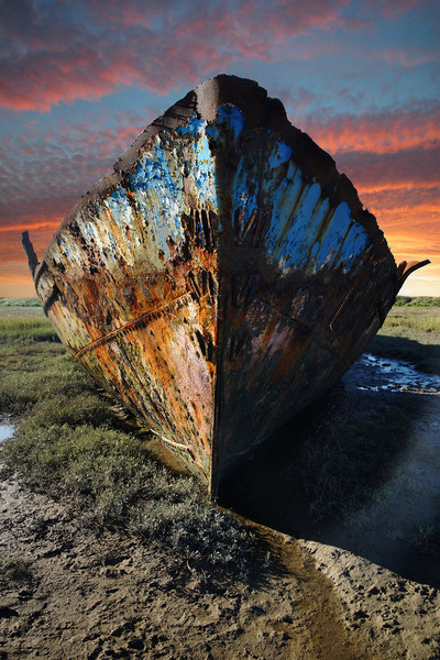 Rusting hull Picture Board by JC studios LRPS ARPS