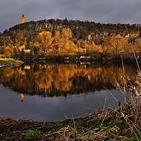 Buy canvas prints of Wallace Tower on reflection by JC studios LRPS ARPS