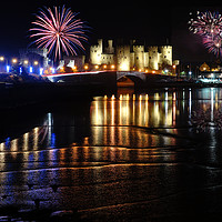 Buy canvas prints of Conwy castle New Years eve by JC studios LRPS ARPS