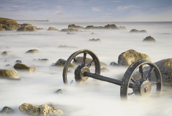 The wheels at Seaham's chemical beach Picture Board by JC studios LRPS ARPS