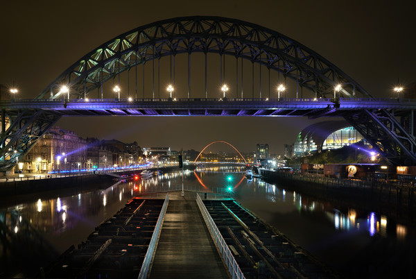 Newcastle Bridges Picture Board by JC studios LRPS ARPS