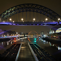 Buy canvas prints of Newcastle Bridges by JC studios LRPS ARPS