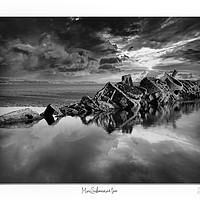 Buy canvas prints of Mini Submarine the second of two in mono by JC studios LRPS ARPS