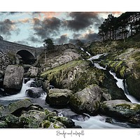 Buy canvas prints of Bridge and waterfall. by JC studios LRPS ARPS