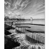 Buy canvas prints of Strathclyde country park weir by JC studios LRPS ARPS