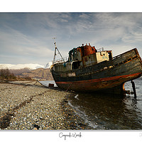 Buy canvas prints of Corpach Wreck in winter by JC studios LRPS ARPS