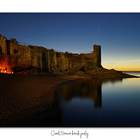 Buy canvas prints of Comet Neowise and noctilucent cloud at St Andrews, by JC studios LRPS ARPS