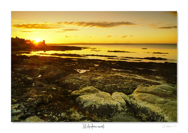 St Andrews sunset Picture Board by JC studios LRPS ARPS