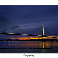 Buy canvas prints of Queensferry crossing sunset by JC studios LRPS ARPS