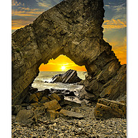 Buy canvas prints of Arch rock sunset by JC studios LRPS ARPS