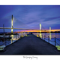 Buy canvas prints of The Queensferry Crossing Scotland sunset by JC studios LRPS ARPS