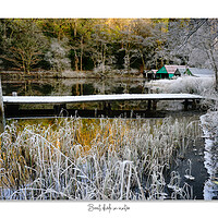 Buy canvas prints of Boat sheds in winter by JC studios LRPS ARPS