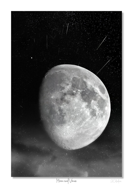 Moon and Venus Picture Board by JC studios LRPS ARPS