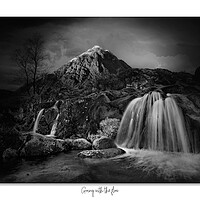 Buy canvas prints of Going with  the flow Scotland , Highlands, mono by JC studios LRPS ARPS