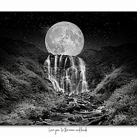 Buy canvas prints of Love you  to the moon and back in monochrome by JC studios LRPS ARPS