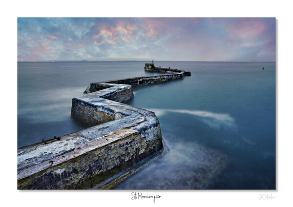 Zig zag pier St Monans, Scotland, Scottish,  Picture Board by JC studios LRPS ARPS