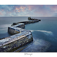 Buy canvas prints of Zig zag pier St Monans, Scotland, Scottish,  by JC studios LRPS ARPS