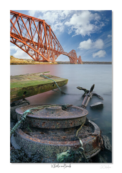 Wheels and track. Forth rail Bridge Scotland, Scot Picture Board by JC studios LRPS ARPS