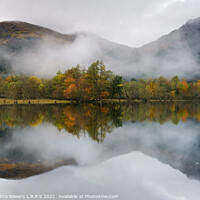 Buy canvas prints of Loch Lubnaig autumn reflection by Lady Debra Bowers L.R.P.S