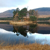 Buy canvas prints of Loch Tulla reflection by Lady Debra Bowers L.R.P.S