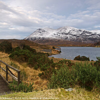 Buy canvas prints of Loch Stack Boathouse by Lady Debra Bowers L.R.P.S
