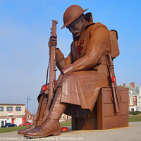 Buy canvas prints of Seaham Tommy Statue by Lady Debra Bowers L.R.P.S