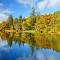 Buy canvas prints of Loch Ard in Autumn by Lady Debra Bowers L.R.P.S