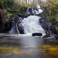 Buy canvas prints of Aberfoyle Waterfall  by Lady Debra Bowers L.R.P.S