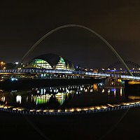 Buy canvas prints of Gateshead Millennium Bridge Newcastle by Lady Debra Bowers L.R.P.S