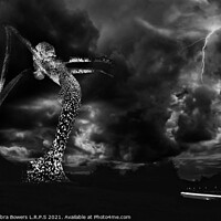 Buy canvas prints of Stormy Arria in Monochrome  by Lady Debra Bowers L.R.P.S