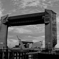Buy canvas prints of Hull Tidal Barrier by Mark Brindle